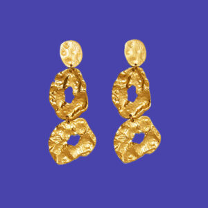 Metal Leaf Earrings