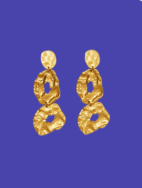 Metal Leaf Earrings